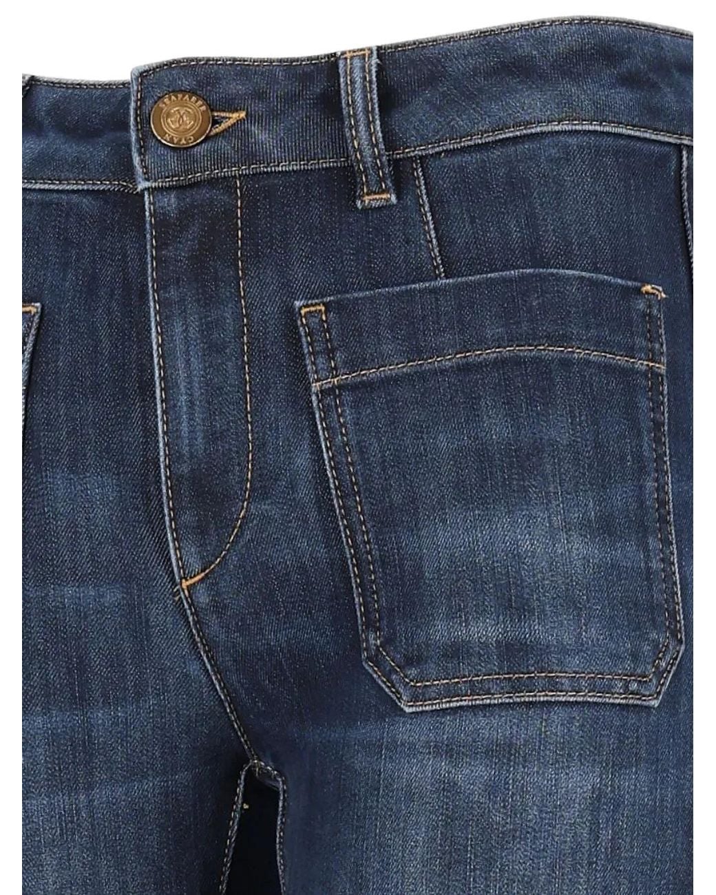Seafarer Blue Delphine Flared-Leg Jeans