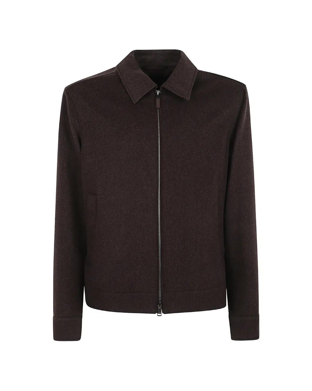 Paul & Shark Black Zip-Up Collared Jacket for men
