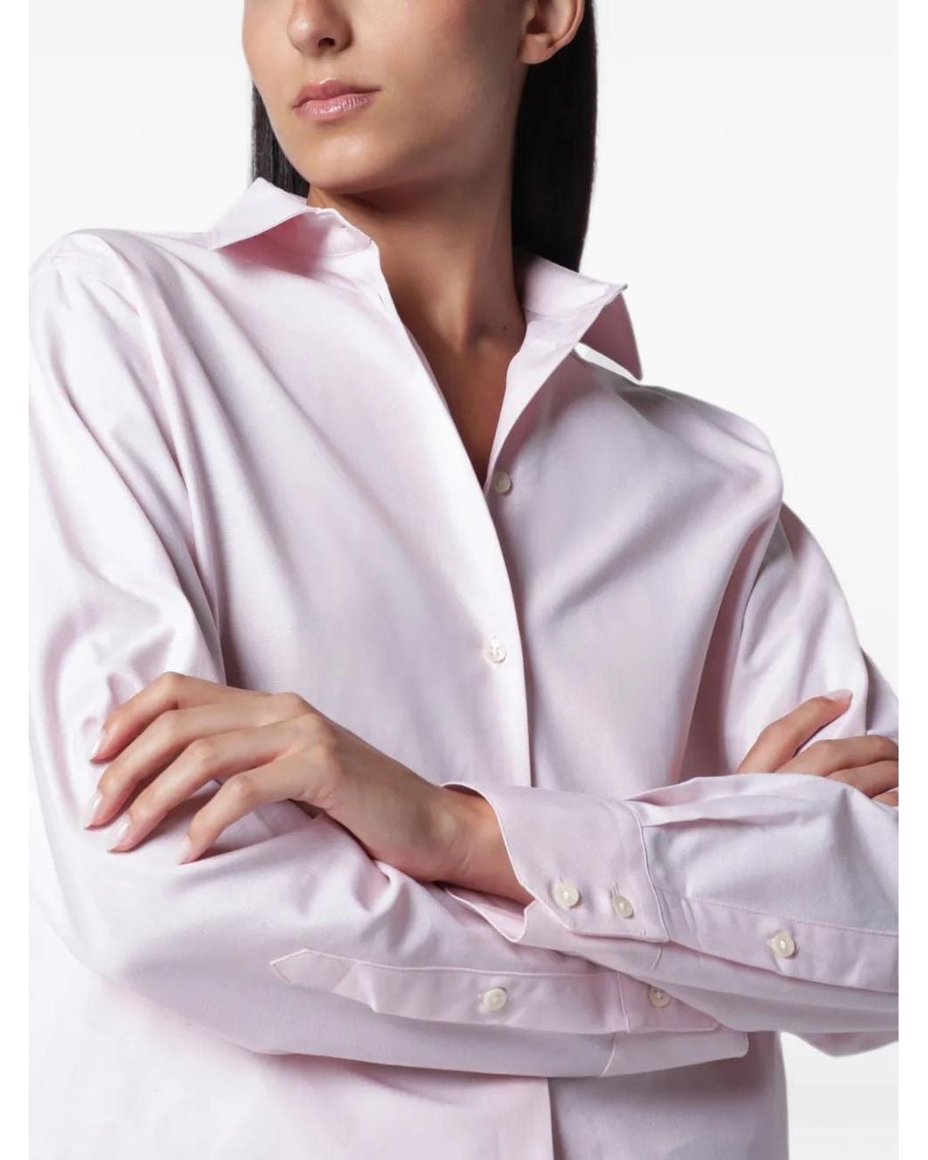 Rohe Oxford Regular-Fit Overhemd in het White