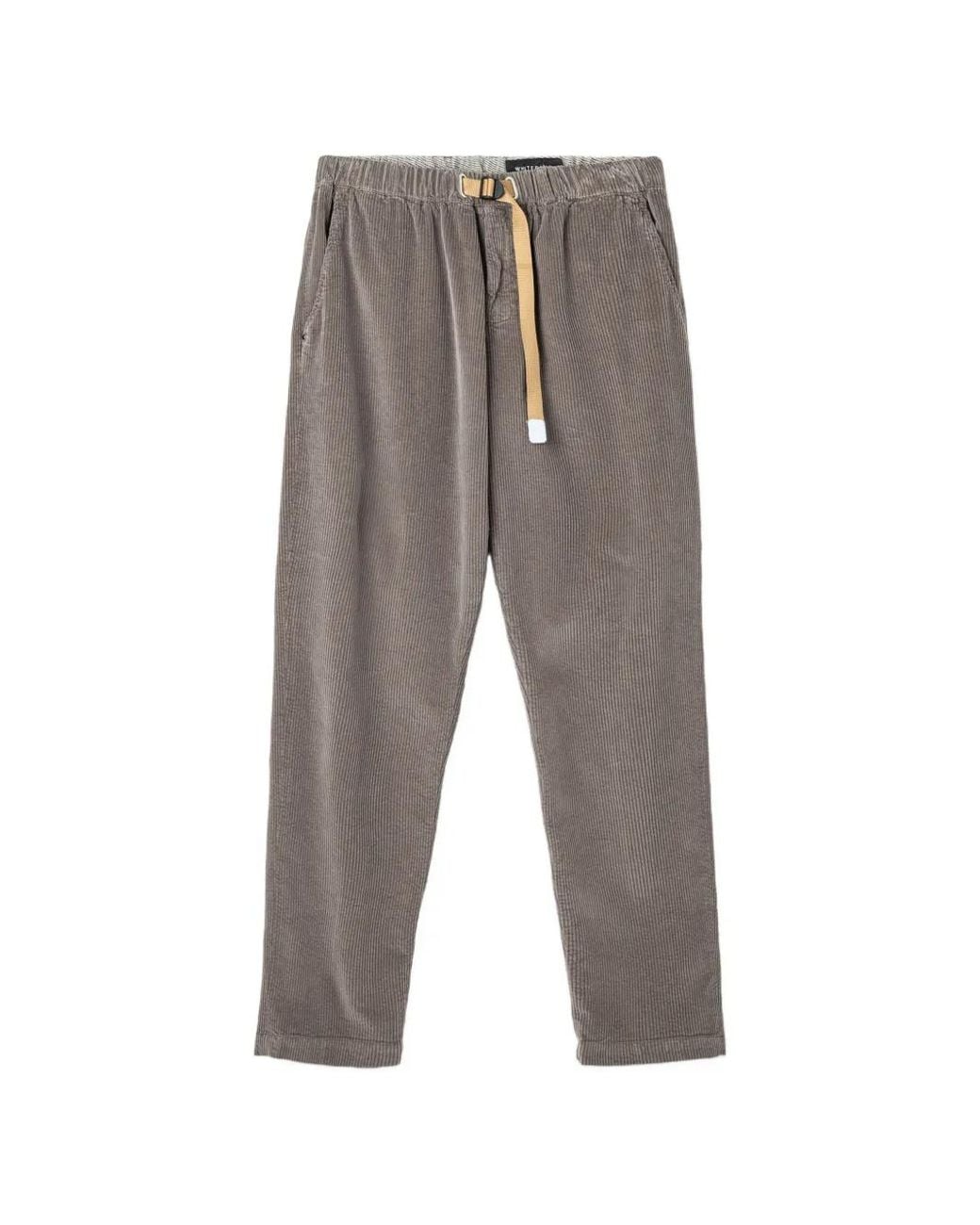 White Sand Gray Greg Corduroy Trousers for men
