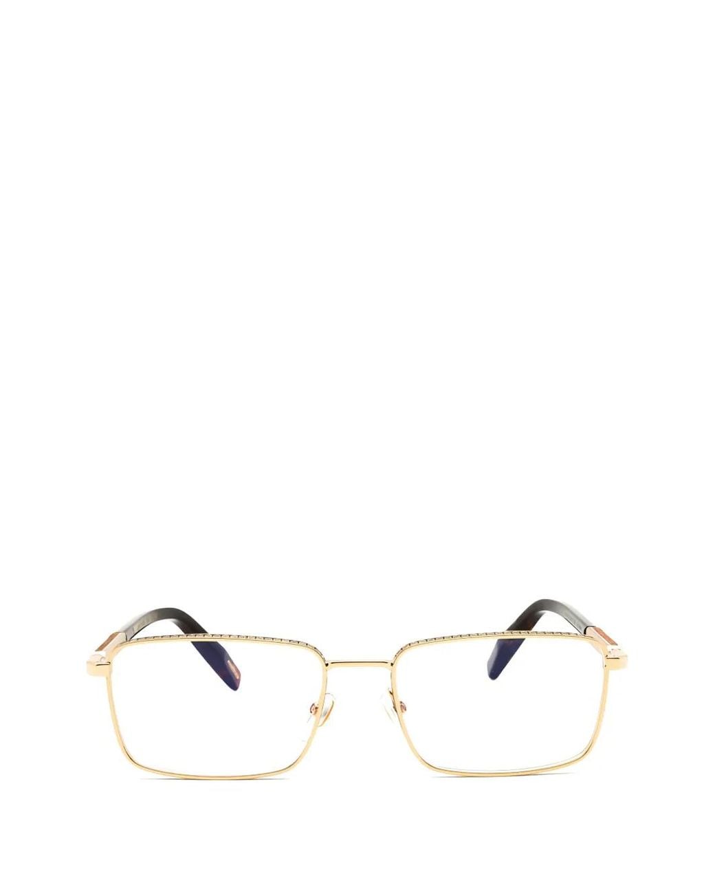 Chopard White Lunettes De Vue À Monture Rectangulaire for men