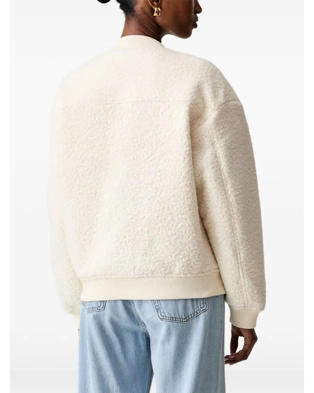 Guess Natural Faux Sherpa Jacket