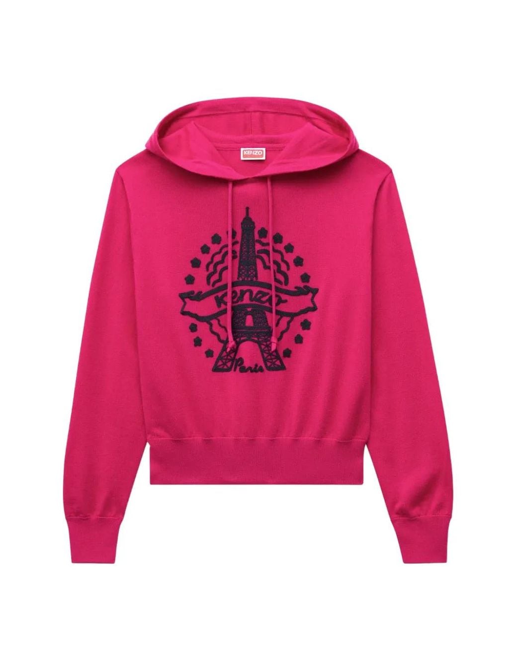 KENZO Pink Eiffel Tower Hoodie