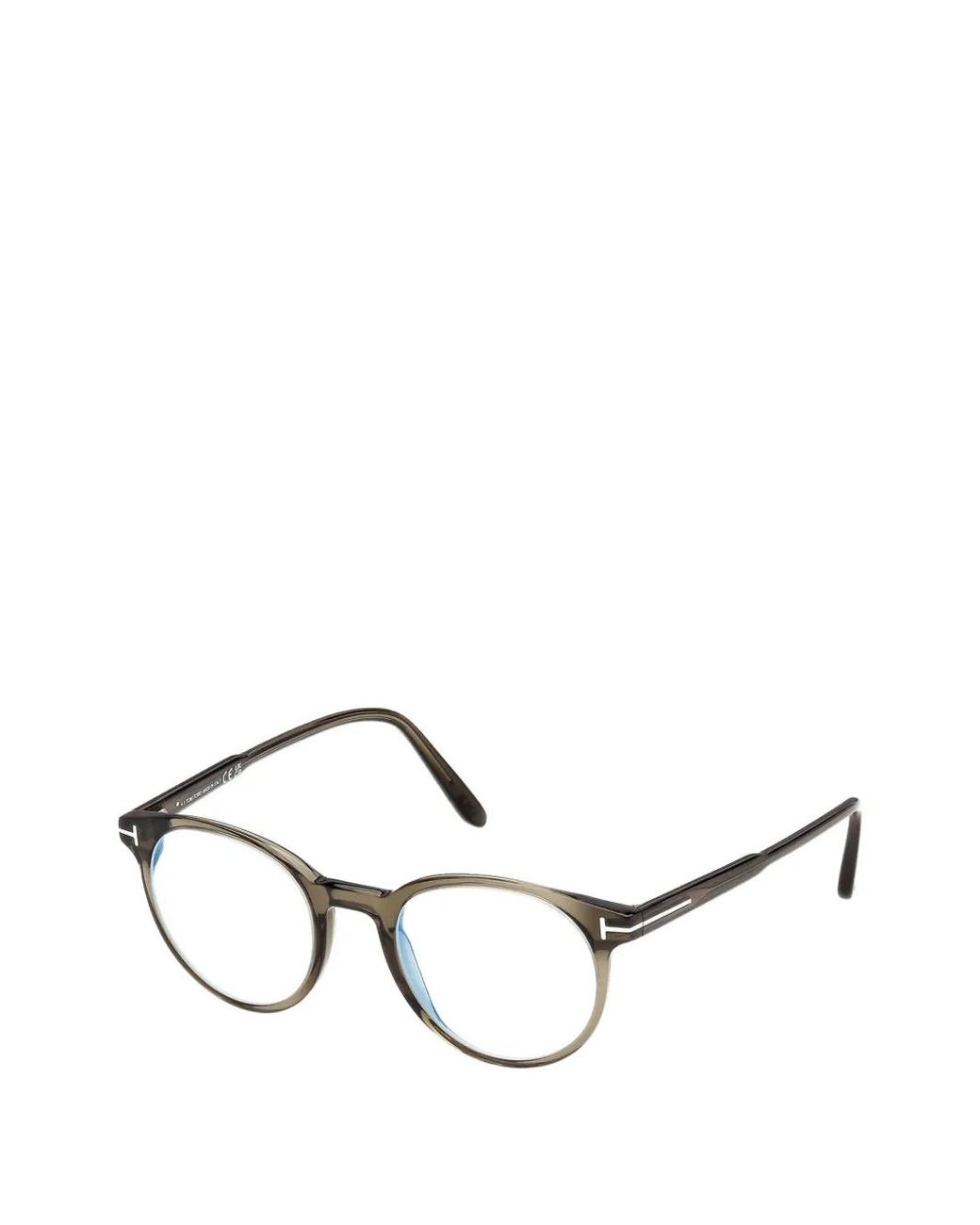 Tom Ford Natural Round-Frame Glasses for men