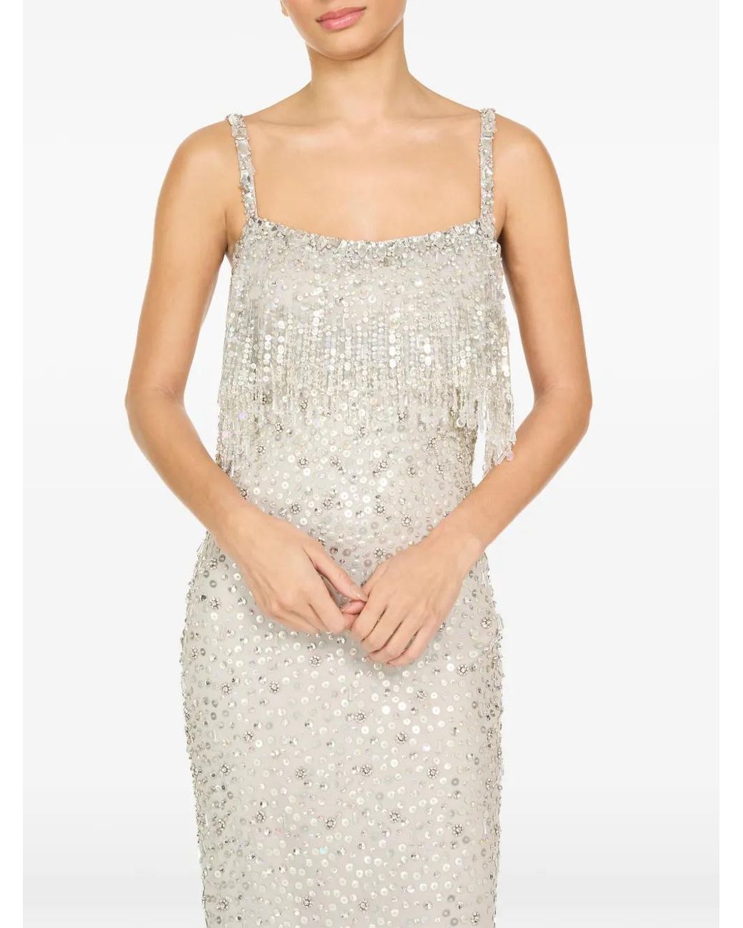 Jenny Packham White Iris Dress
