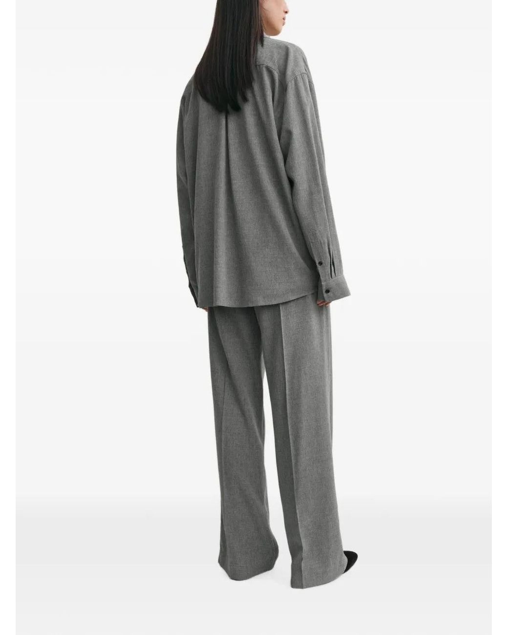 Totême Gray Classic Fluid Shirt