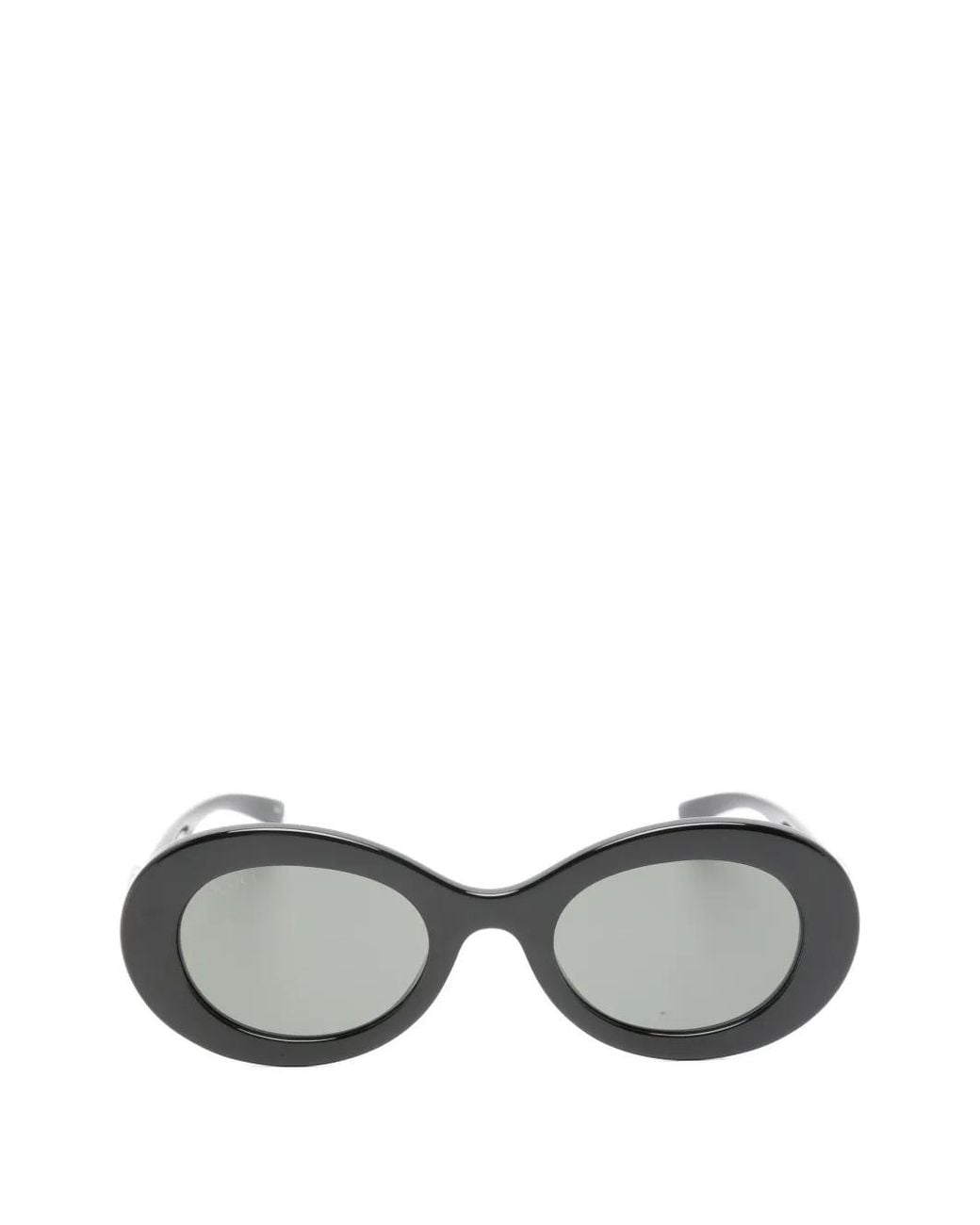 Gucci Gray Interlocking G Round-Frame Sunglasses