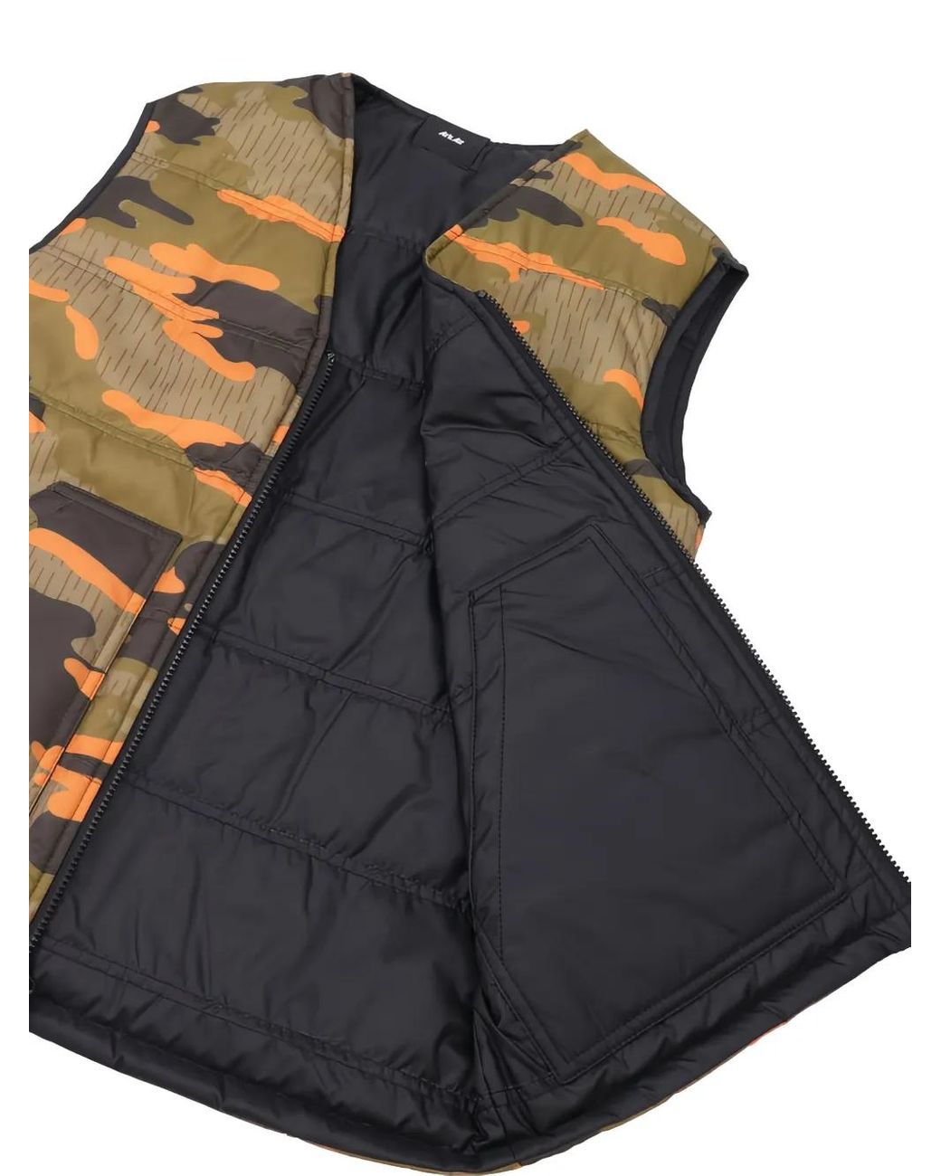ArkAir Black Full-Zip Patterned Reversible Gilet for men