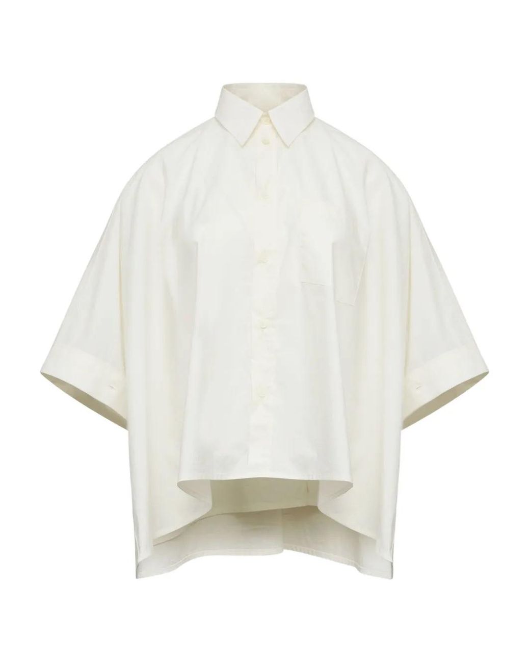 MM6 by Maison Margiela White Cropped Shirt