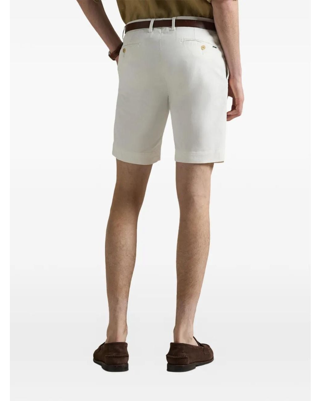 Polo Ralph Lauren White Belt Loops Short for men