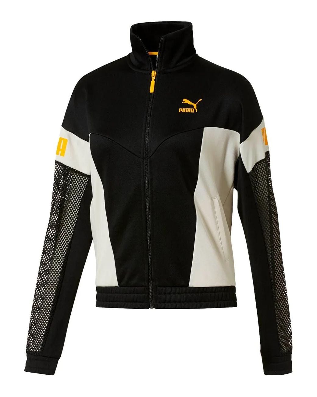 PUMA Black Xtg Flourish Mesh-Panel Sweatshirt