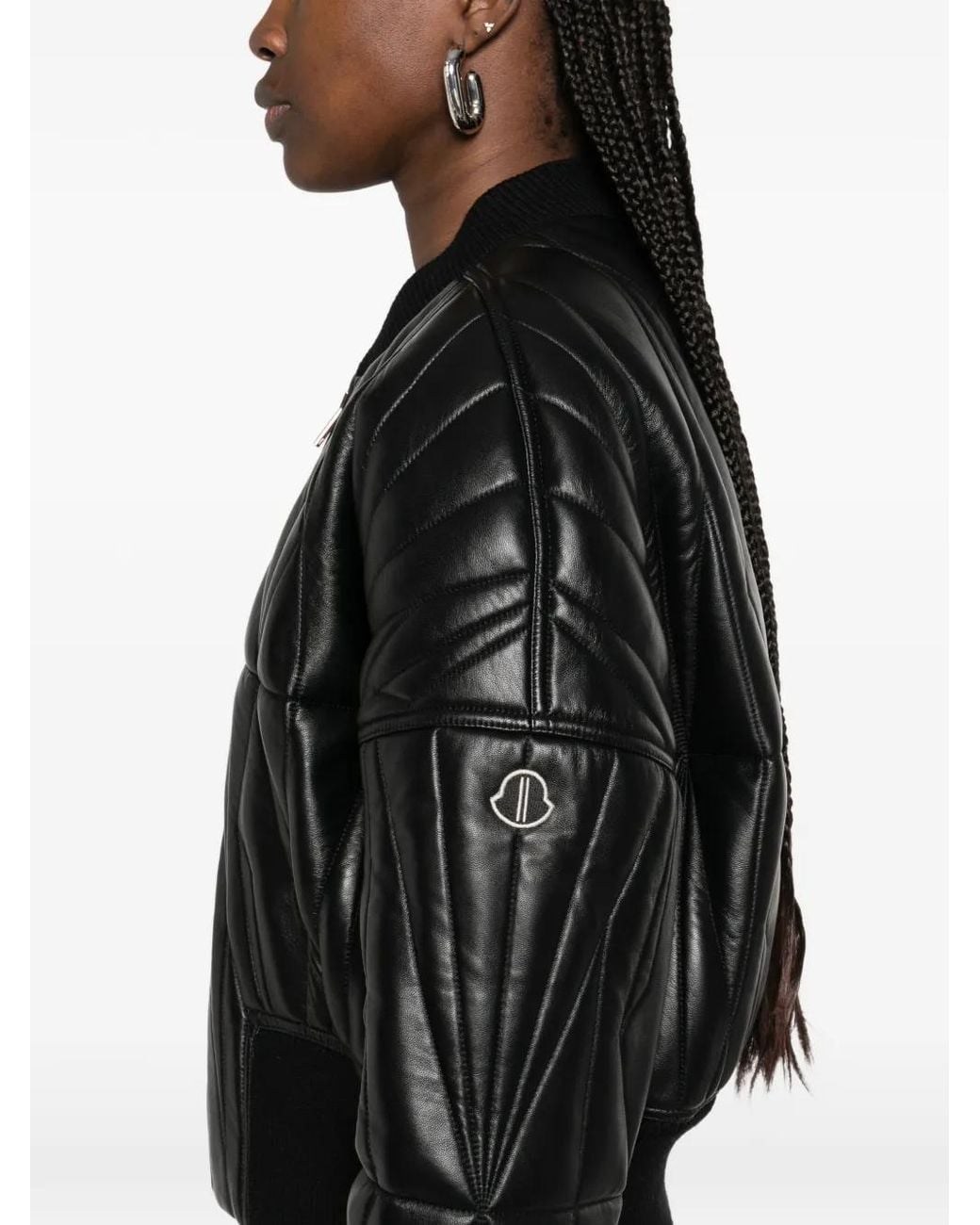 Moncler Black X Rick Owens Quilted Zip Jacket
