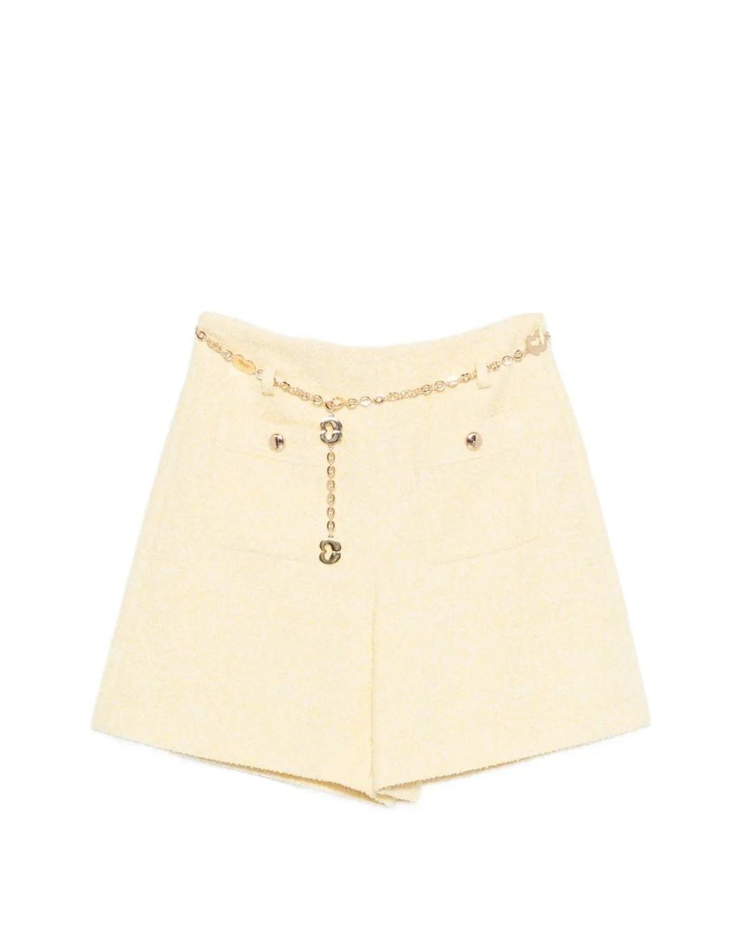 Maje Natural Tweed Shorts