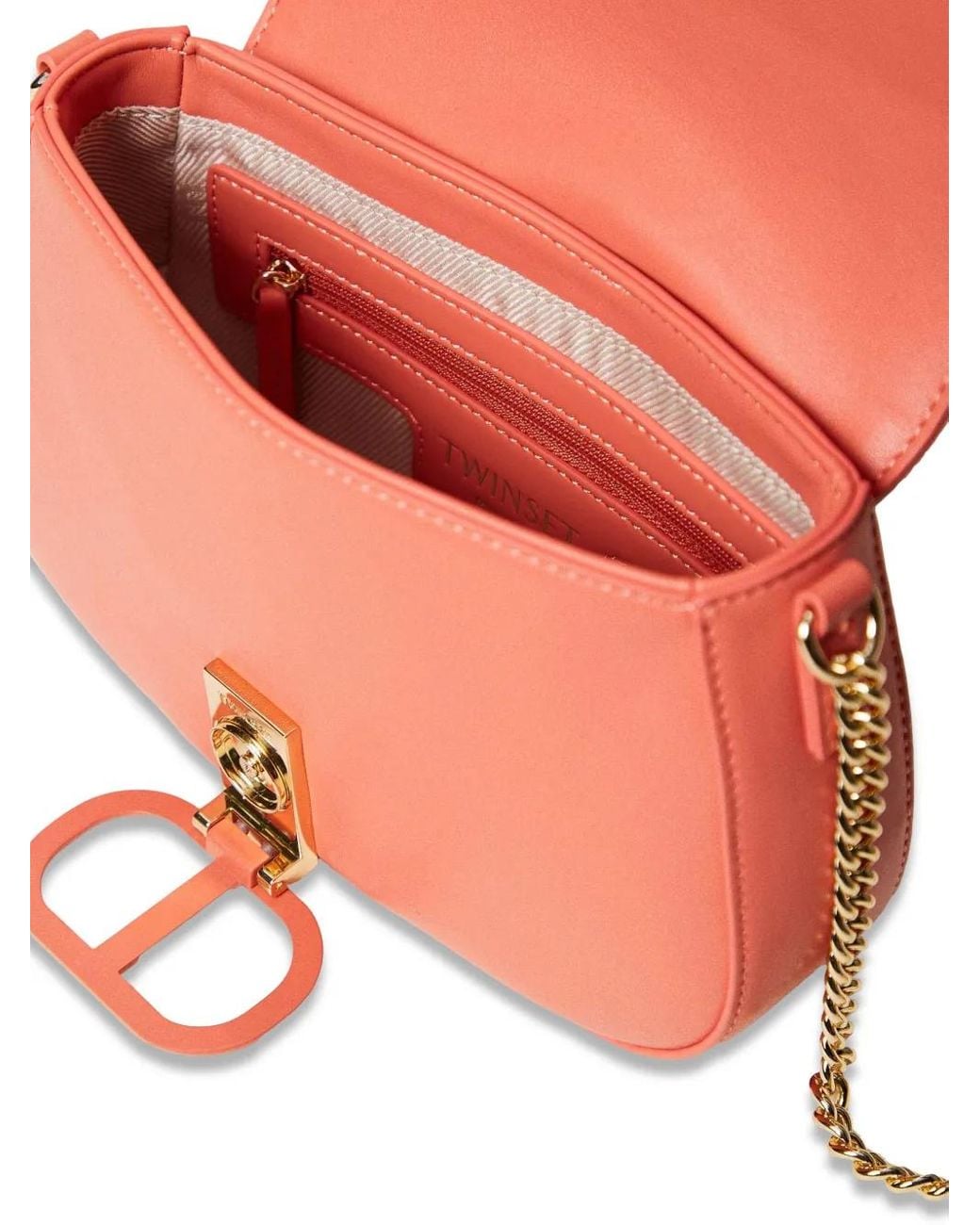 Twinset Orange Sac À Bandoulière Oval T