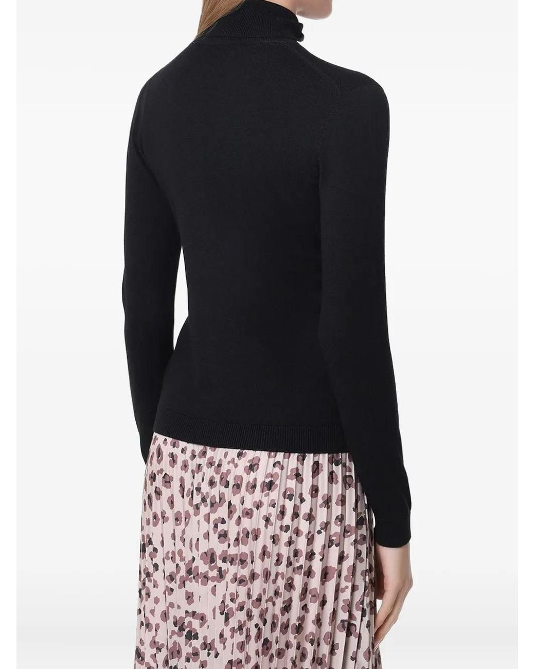 Gran Sasso Black Roll-Neck Knitwear