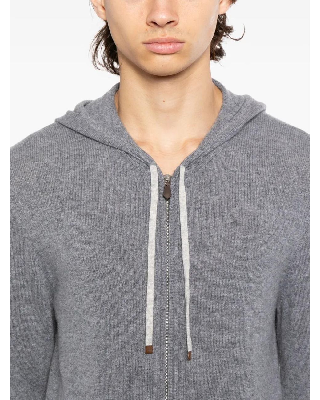 N.Peal Cashmere Ladbroke Hoodie in Gray für Herren