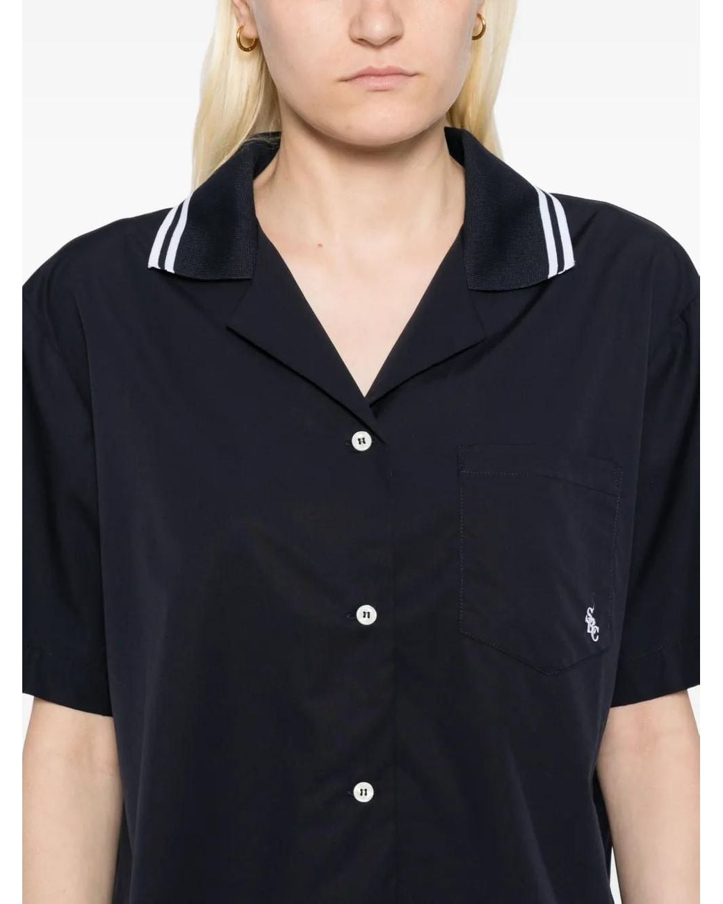 Sporty & Rich Blue Src Cotton Shirt