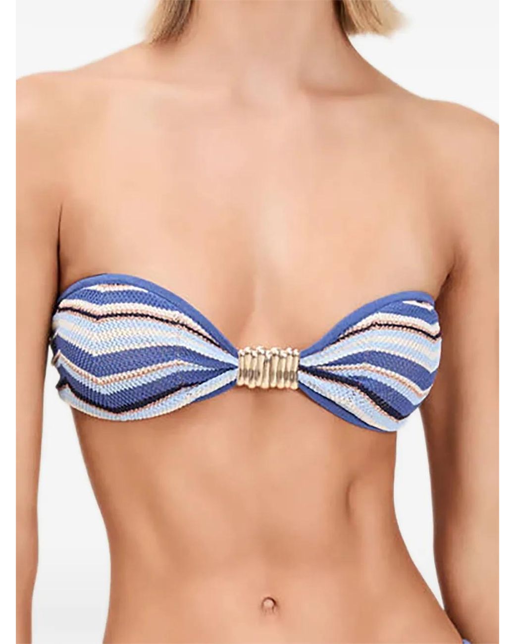 Devon Windsor Samira Bikinitop in het Blue