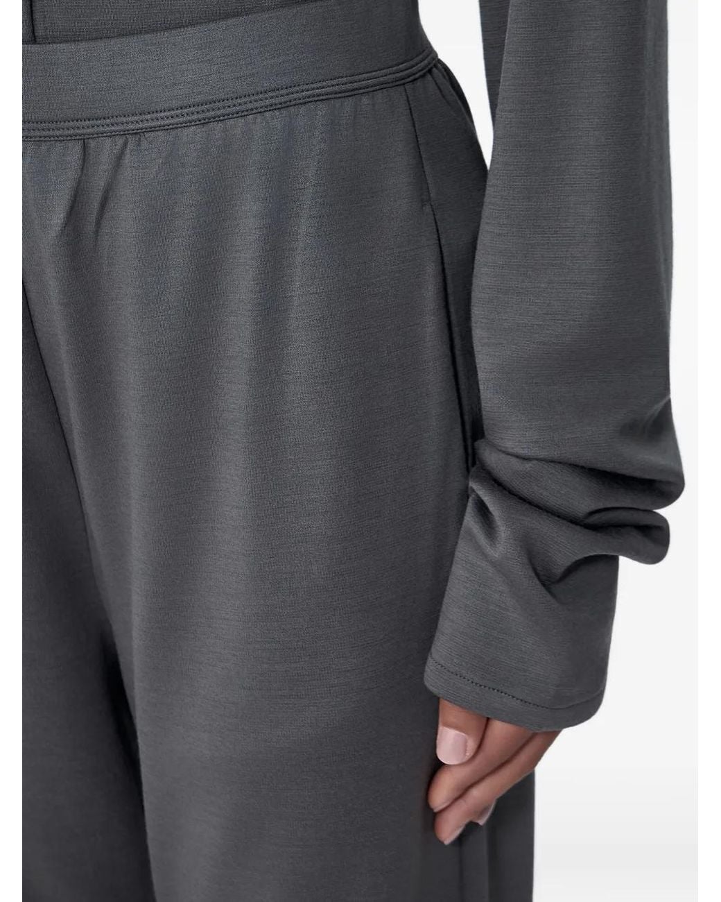 Rier Gray Elasticated-Waist Track Pants