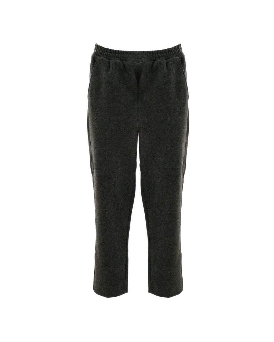 Cruna Black Elasticated-Waist Track Pants for men