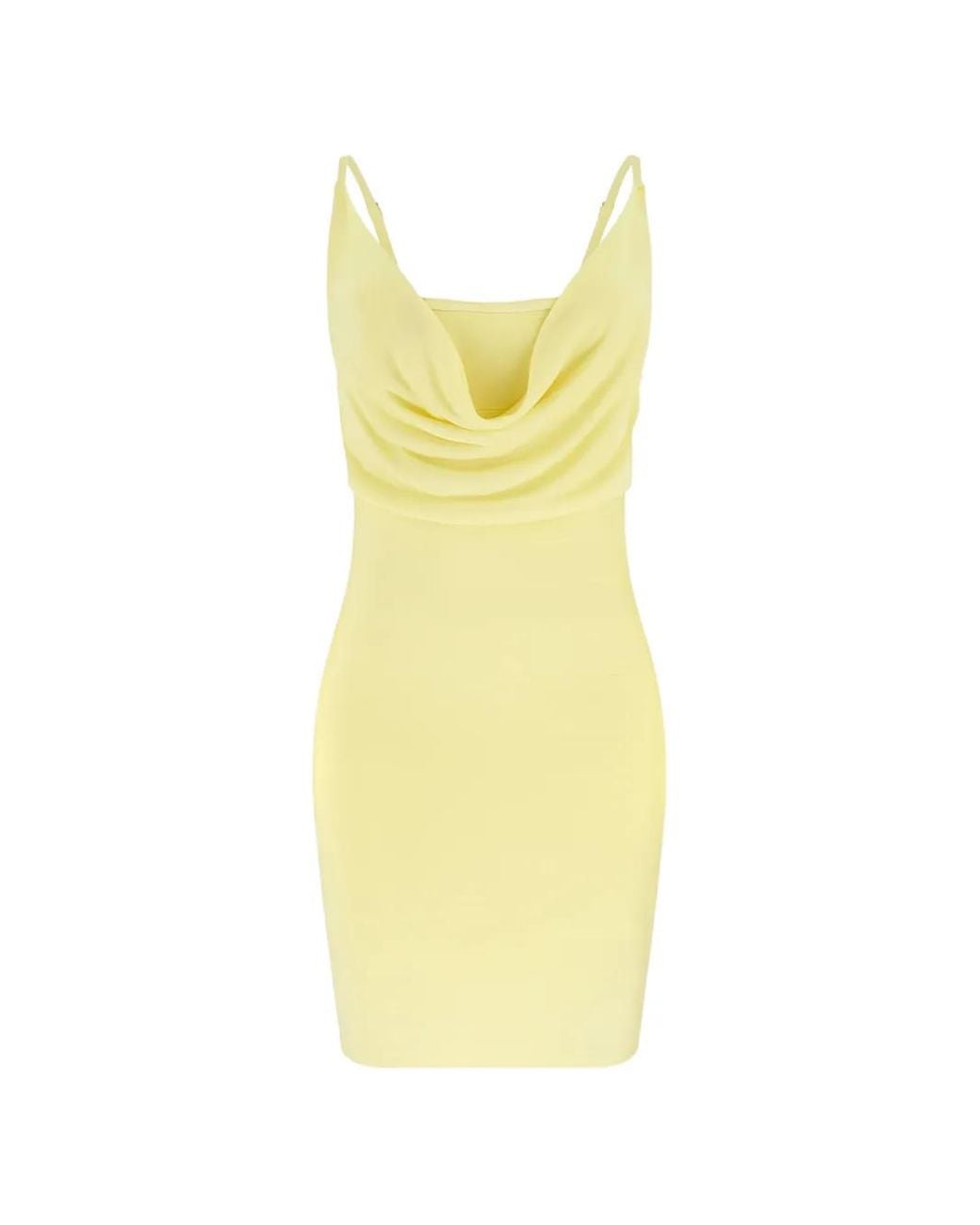 Guess Yellow Bandage Mini Dress