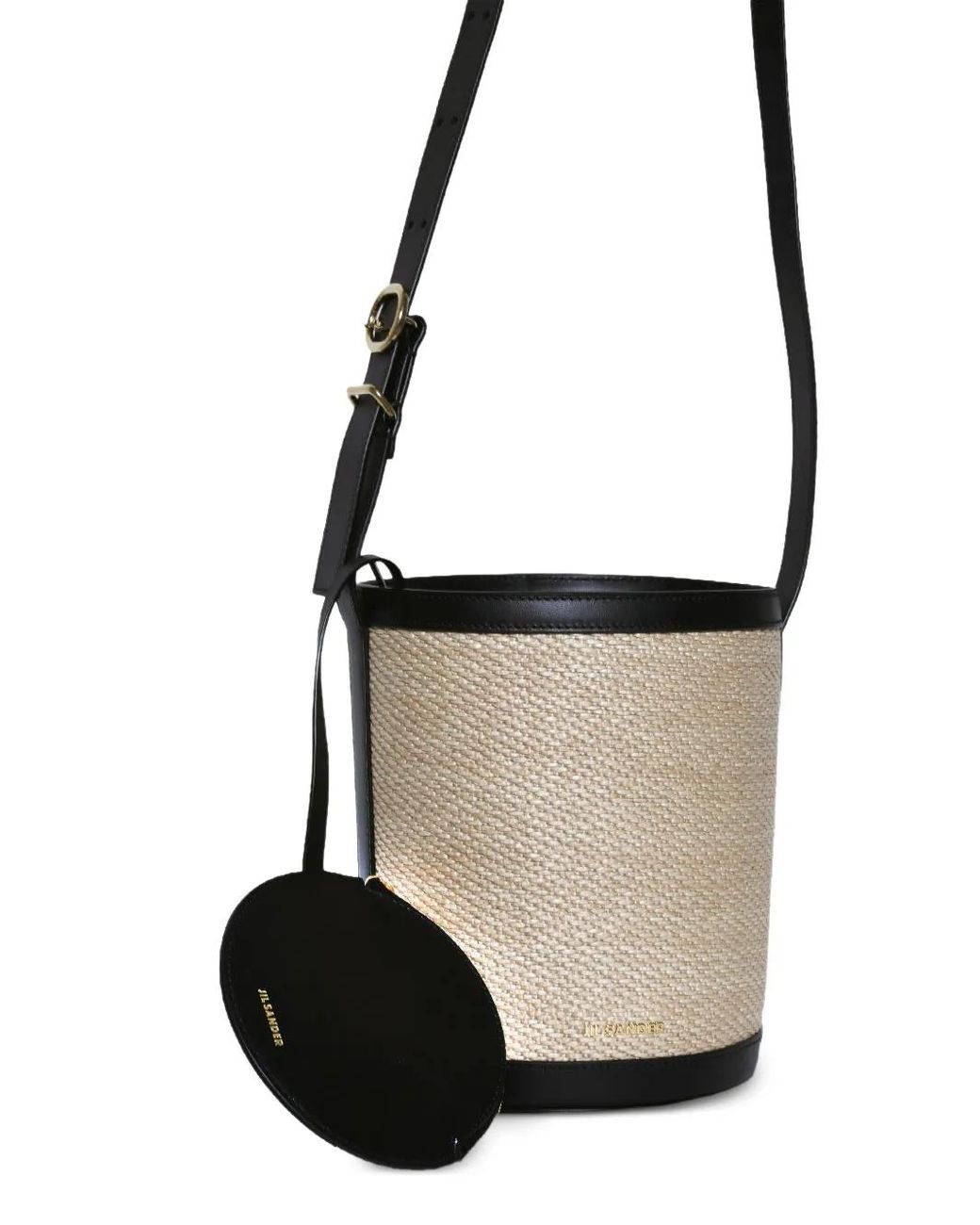 Jil Sander White Cannolo Bucket Bag