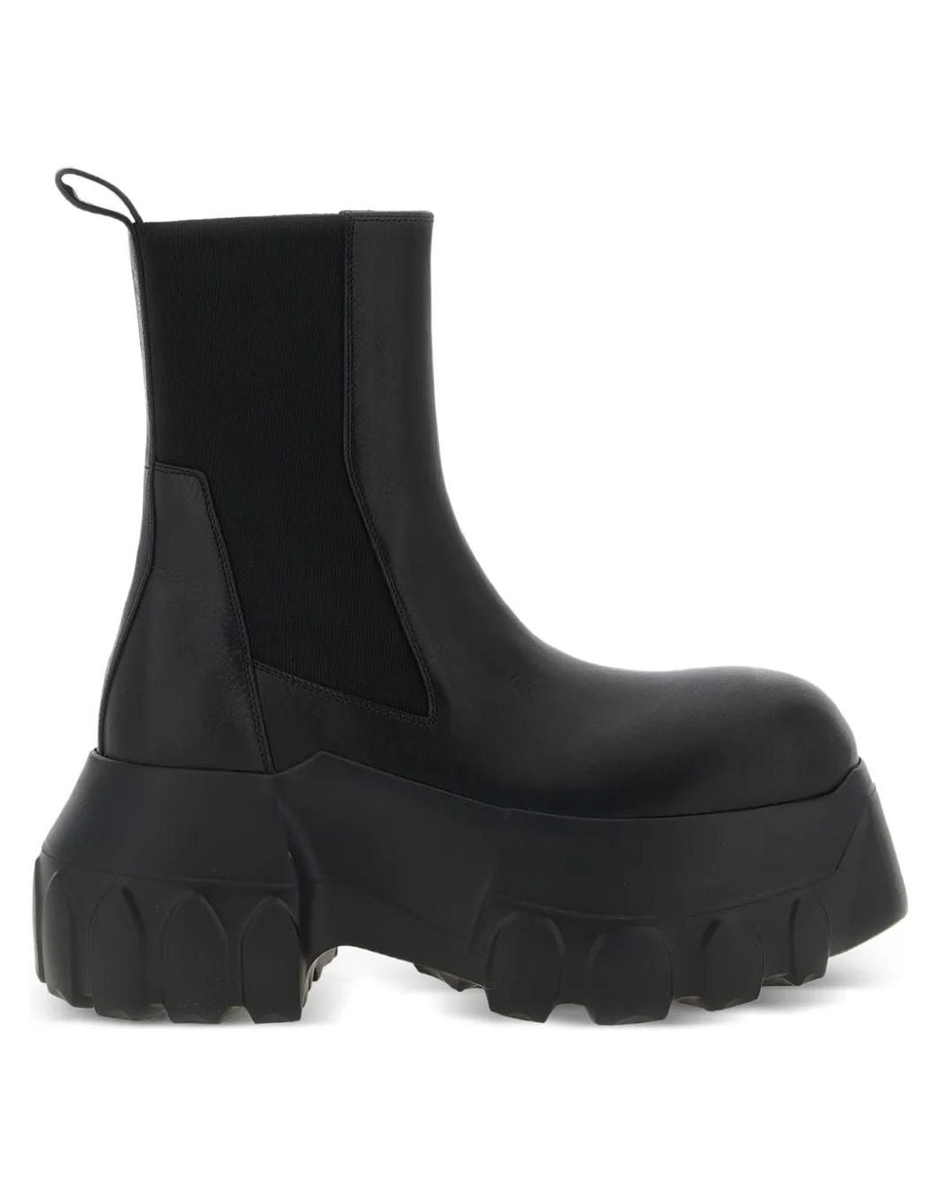 Rick Owens Black 'Beatle Mega Tractor' Ankle Boots