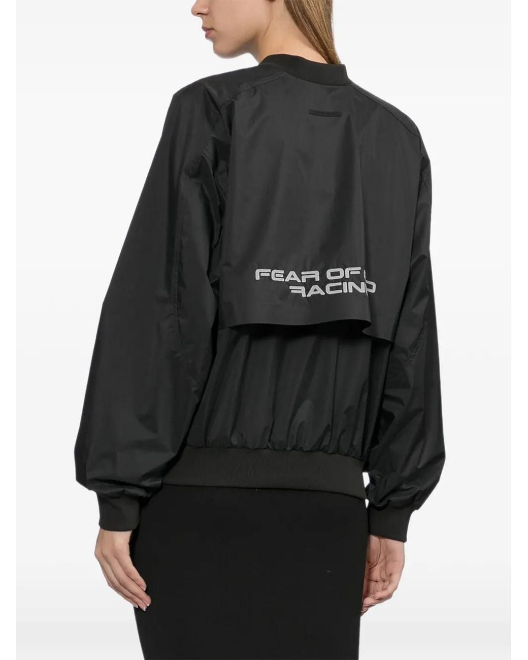 Fear Of God Black Logo-Print V-Neck Sweatshirt