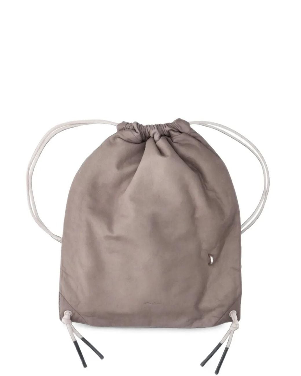 Rick Owens Gray Sac À Dos À Lien De Resserrage
