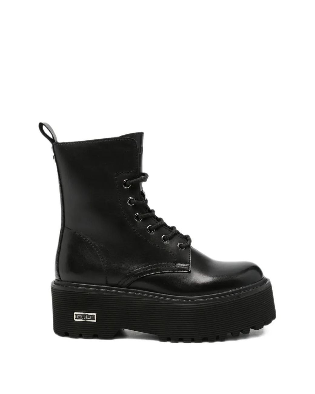 Cult Black Platform Lace-Up Boots