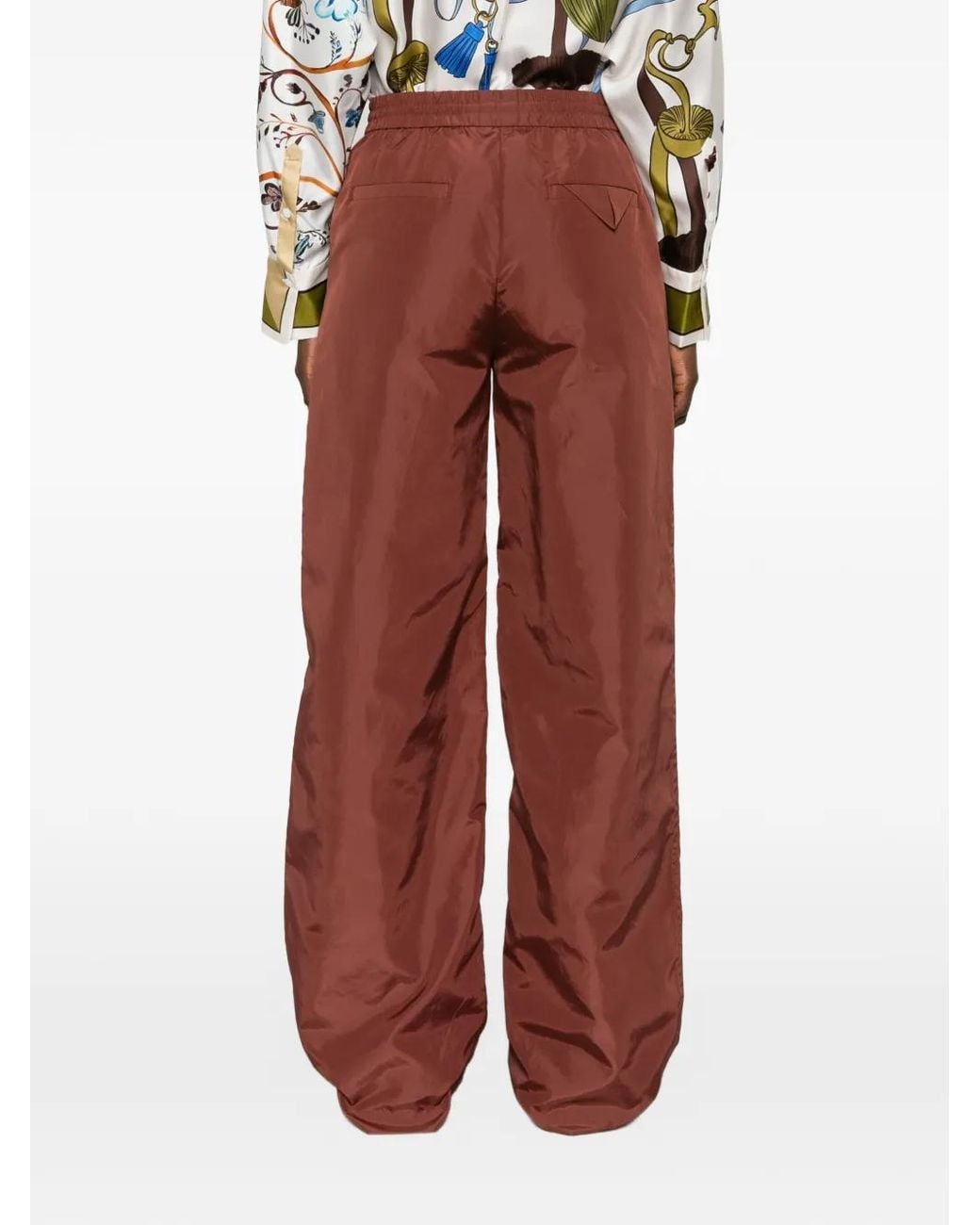 Dorothee Schumacher Red Sporty Elegance Drawstring Track Pants