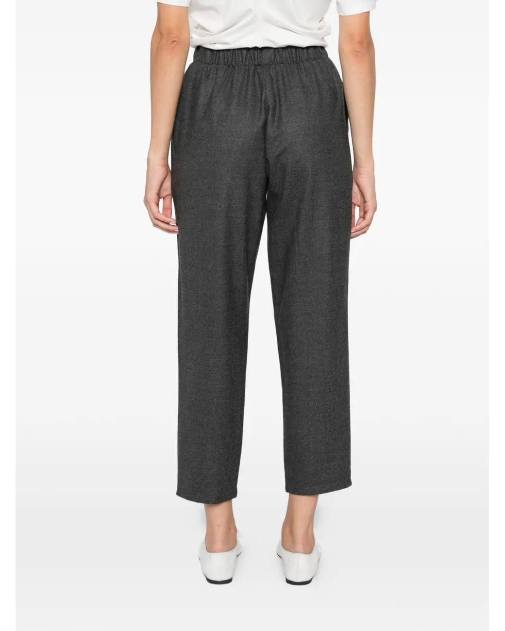 Dusan Gray Pocket Flannel Trousers