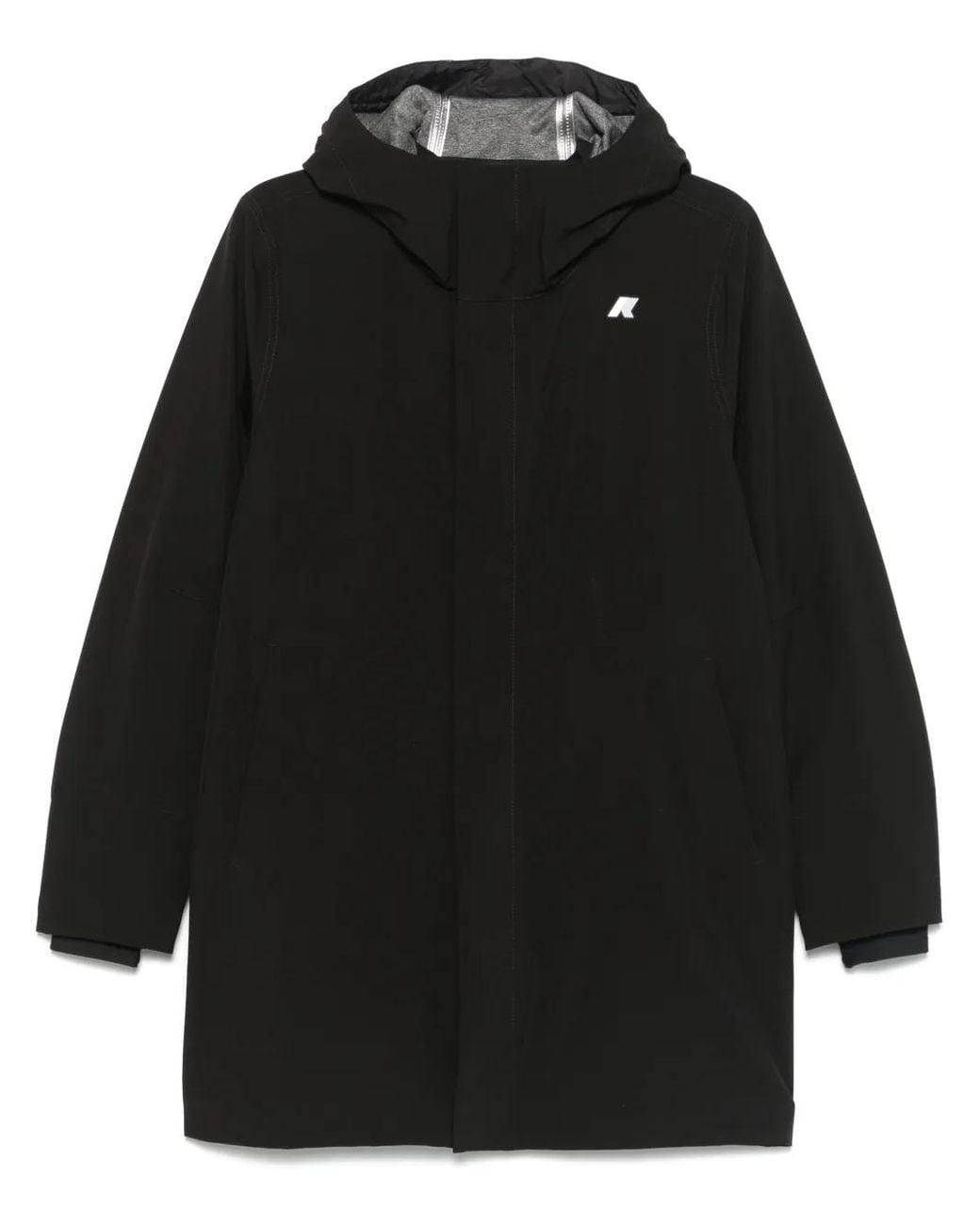 K-Way Black Tommy Bonded Raincoat for men