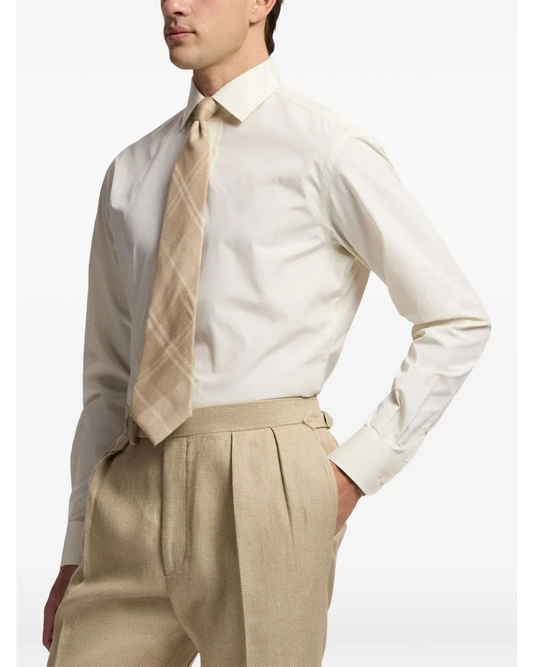 Ralph Lauren White Chemise À Col Italien for men