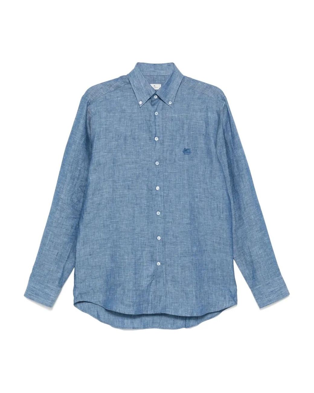 Etro Blue Classic Shirt for men