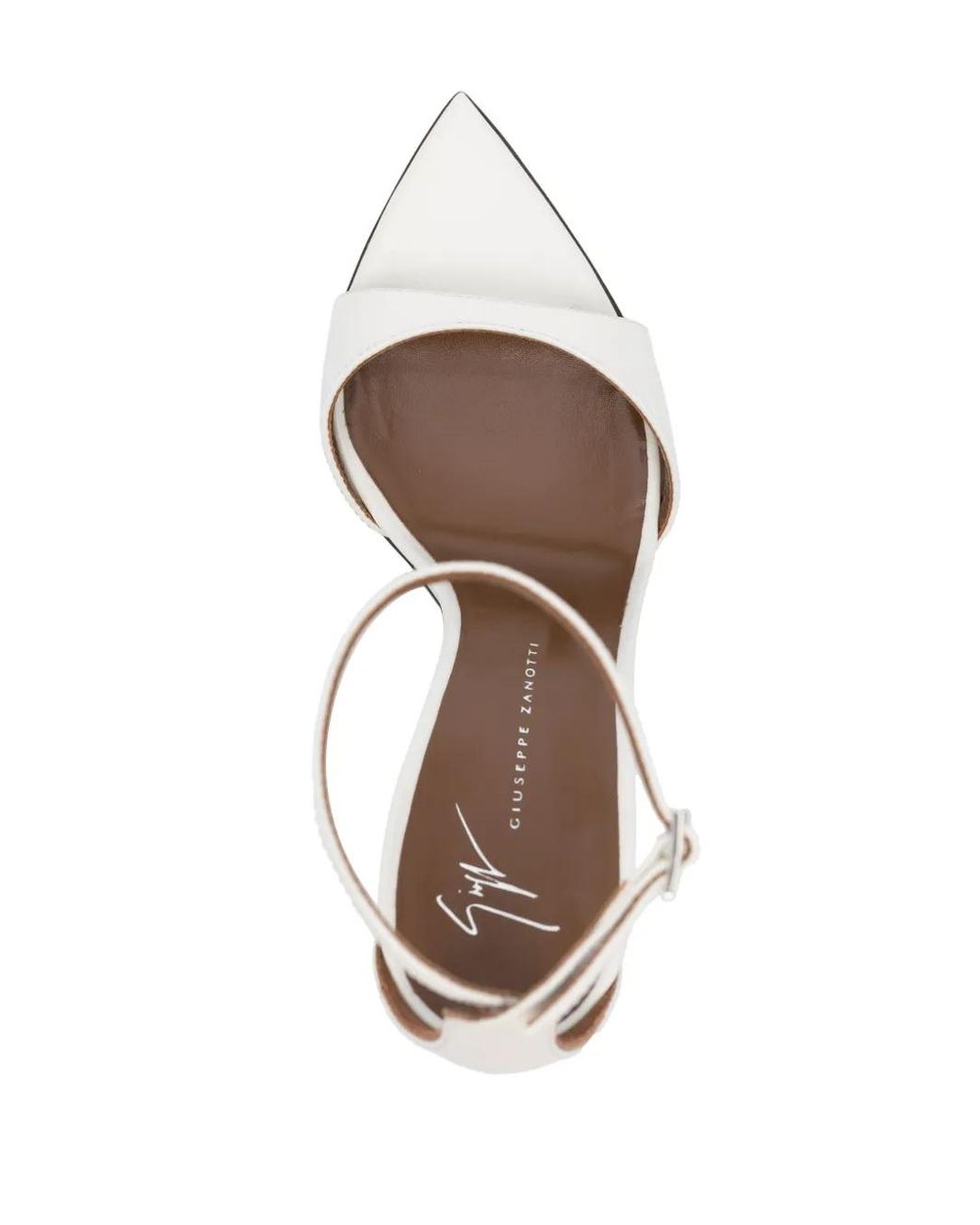 Giuseppe Zanotti White 105Mm Intriigo Strap Sandals