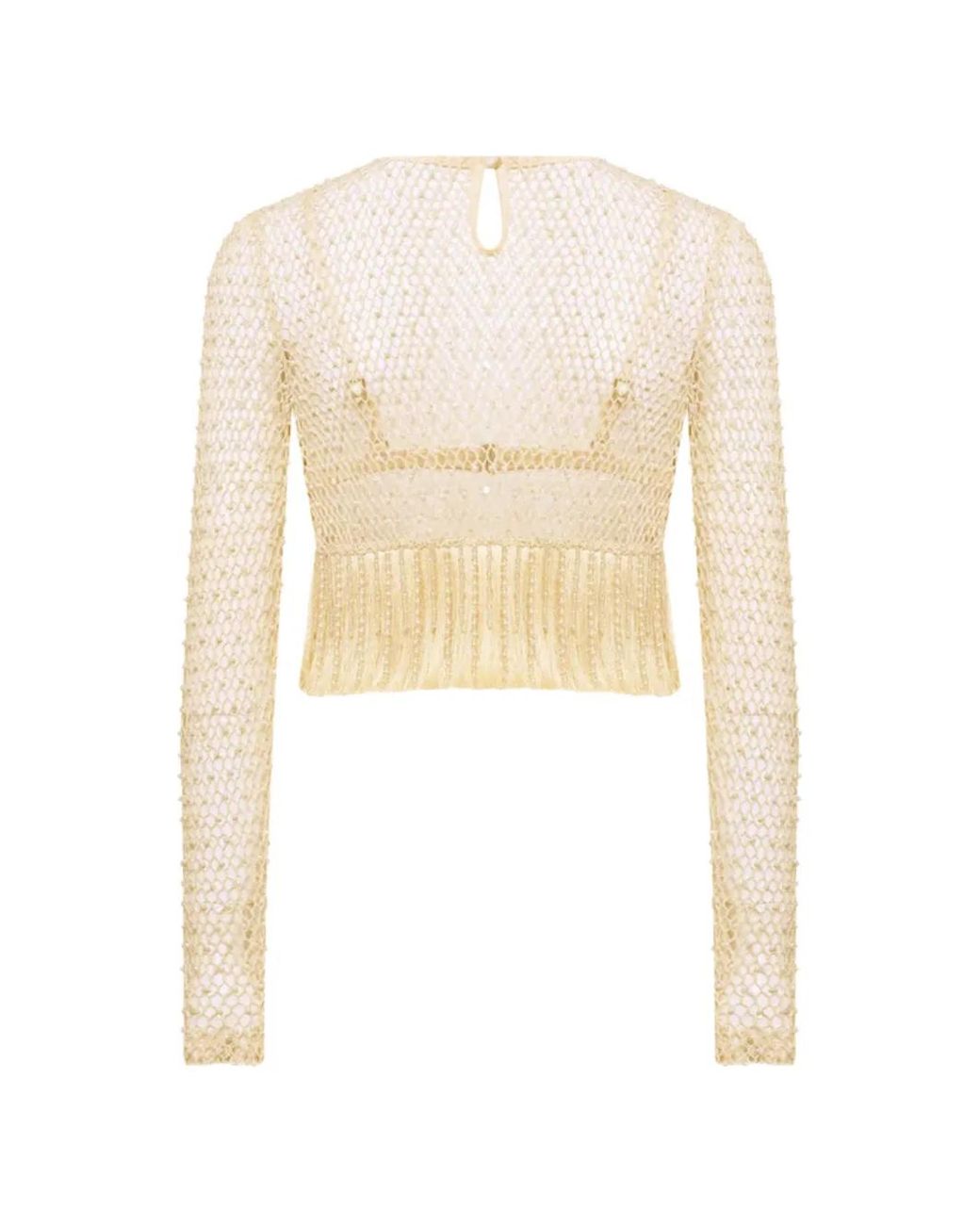 PATBO White Blouse En Crochet Bloom
