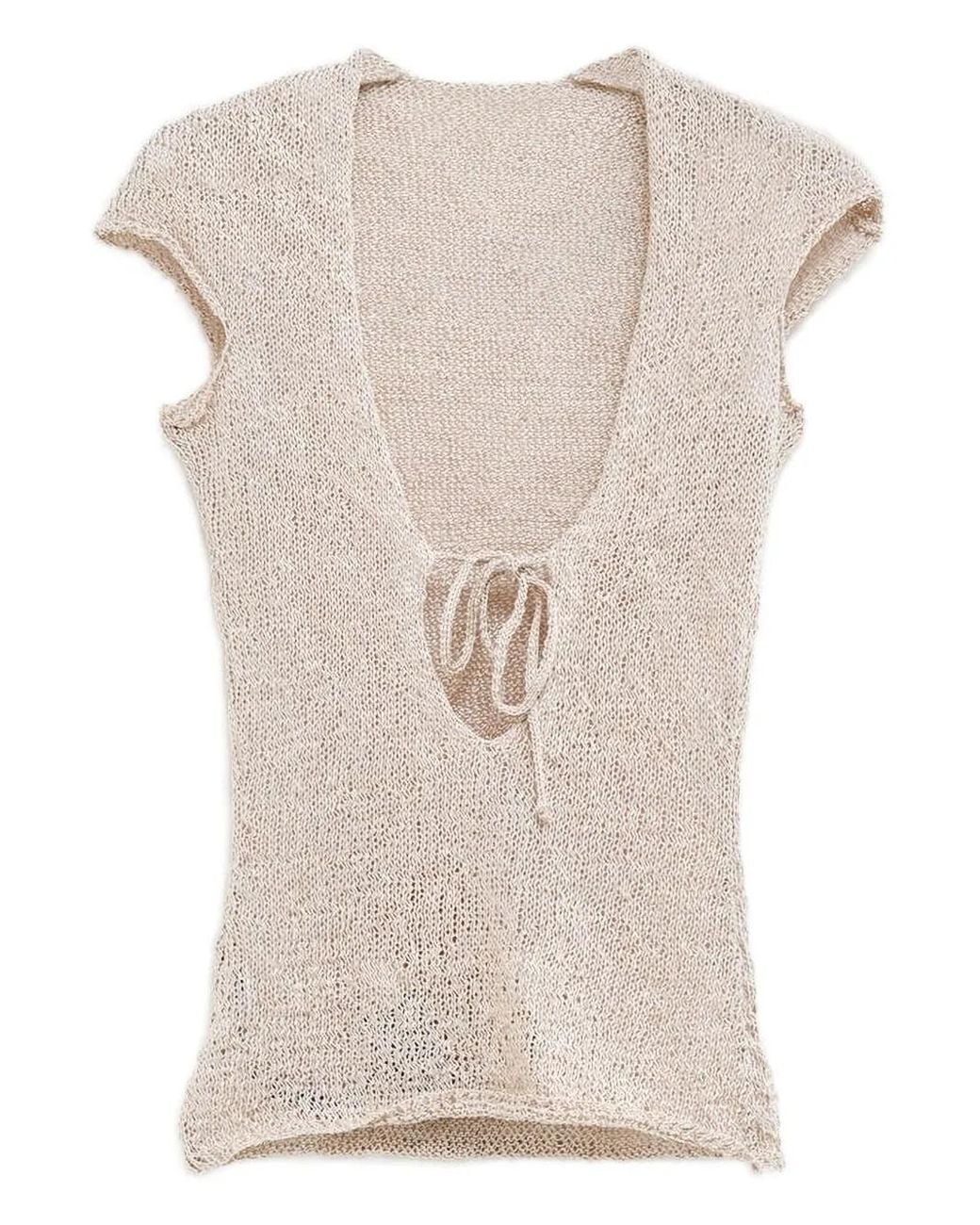 Paloma Wool Camomile Top in Natural | Lyst