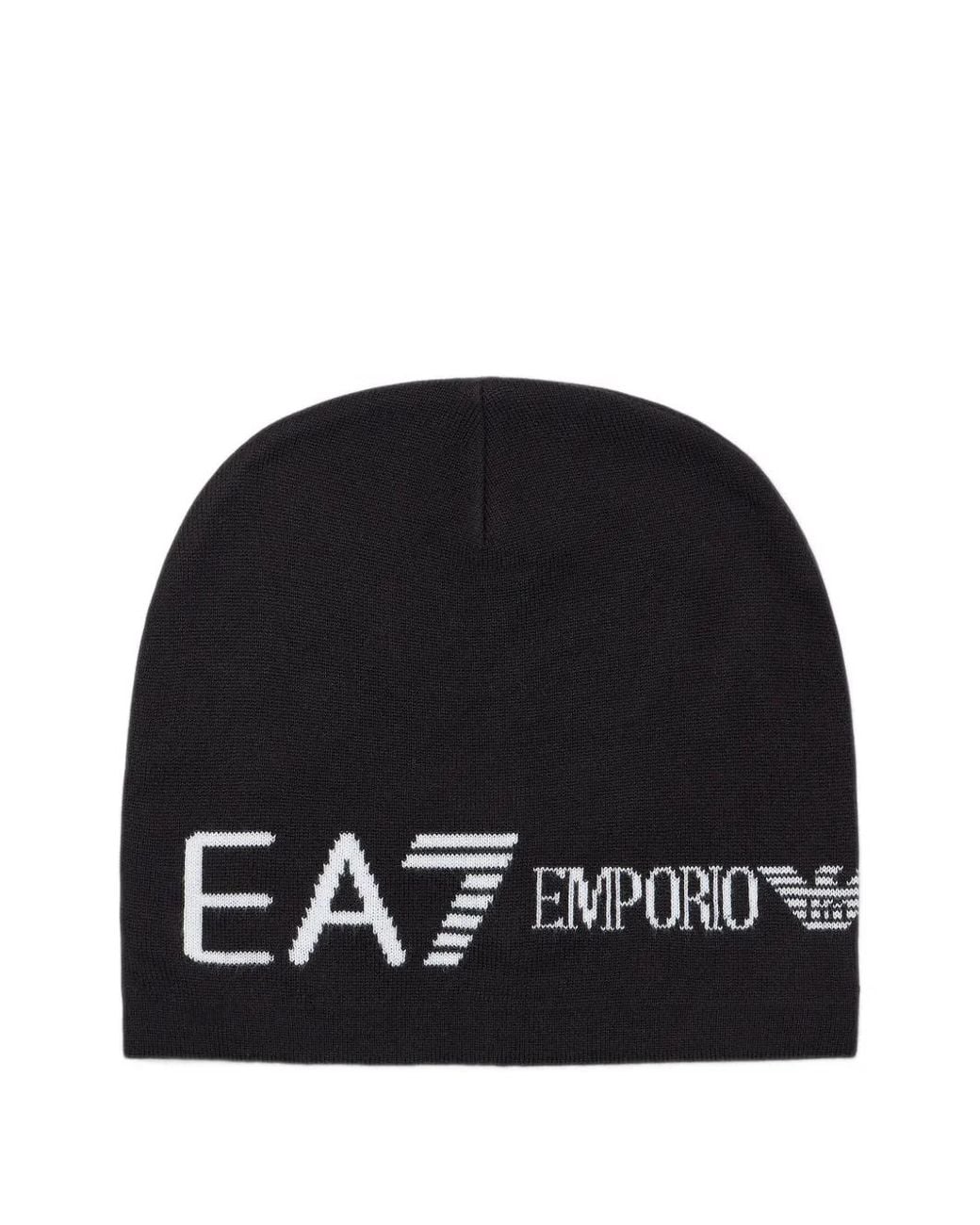 EA7 Gebreide Muts in het Black