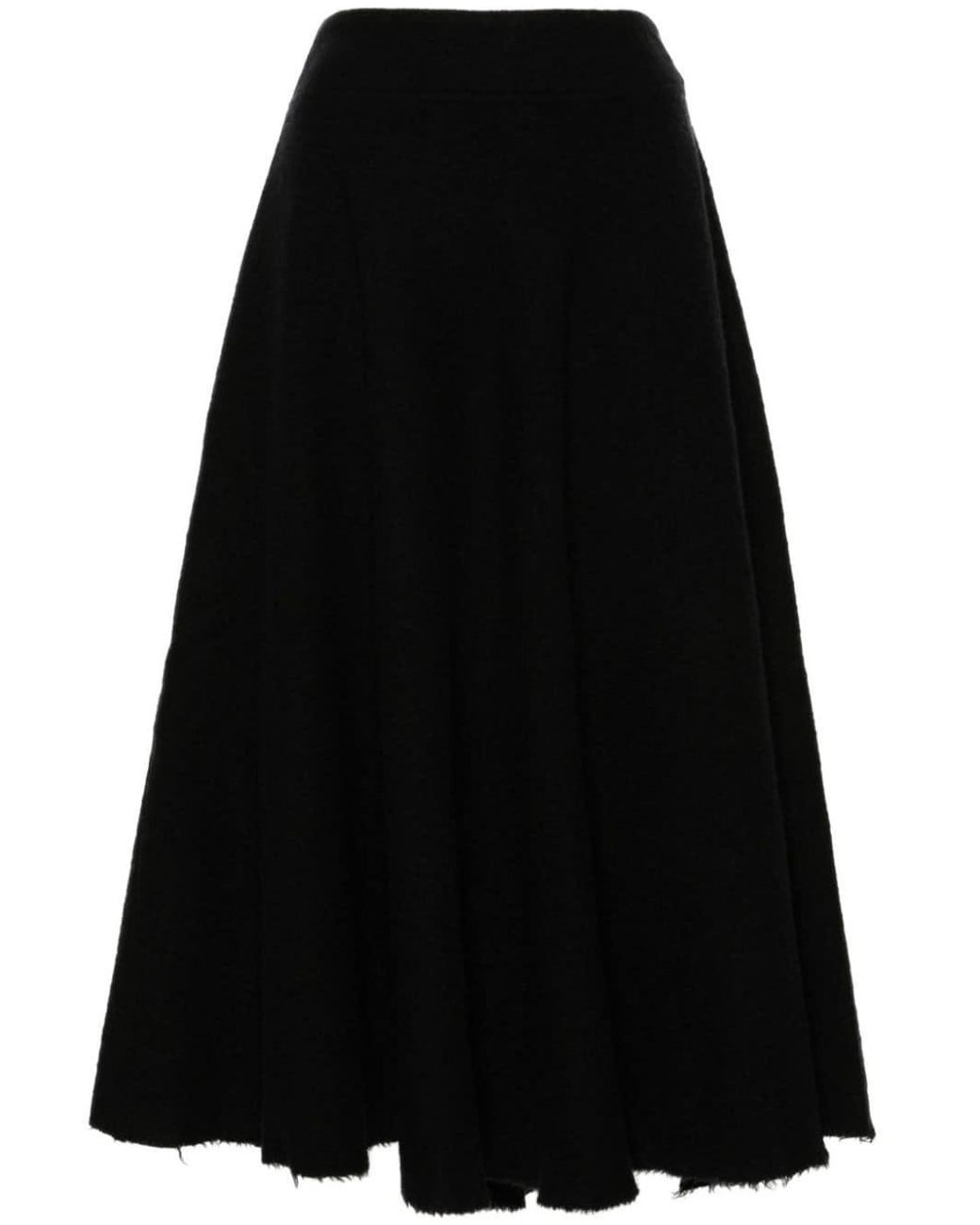 Rundholz A Line Wool Skirt in Black Lyst UK