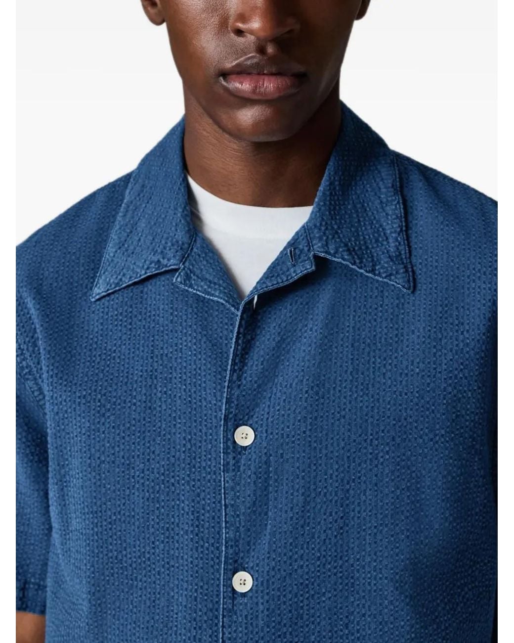 Paul Smith Blue Classic Cotton Button-Up Shirt For for men