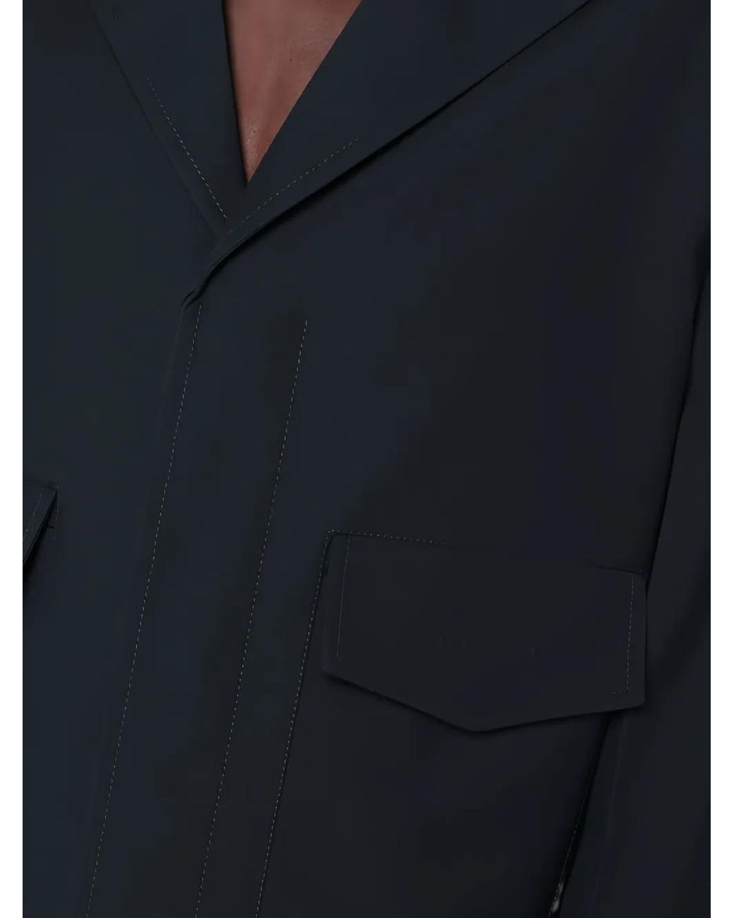 Gucci Black Single-Breasted Patch-Pocket Jacket for men