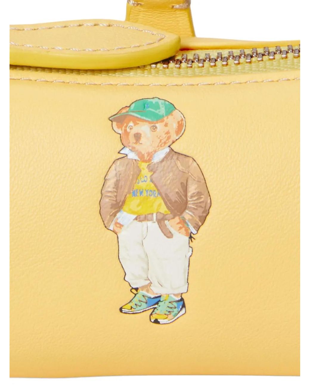 Polo Ralph Lauren Yellow Polo Bear-Print Zip-Around Wallet