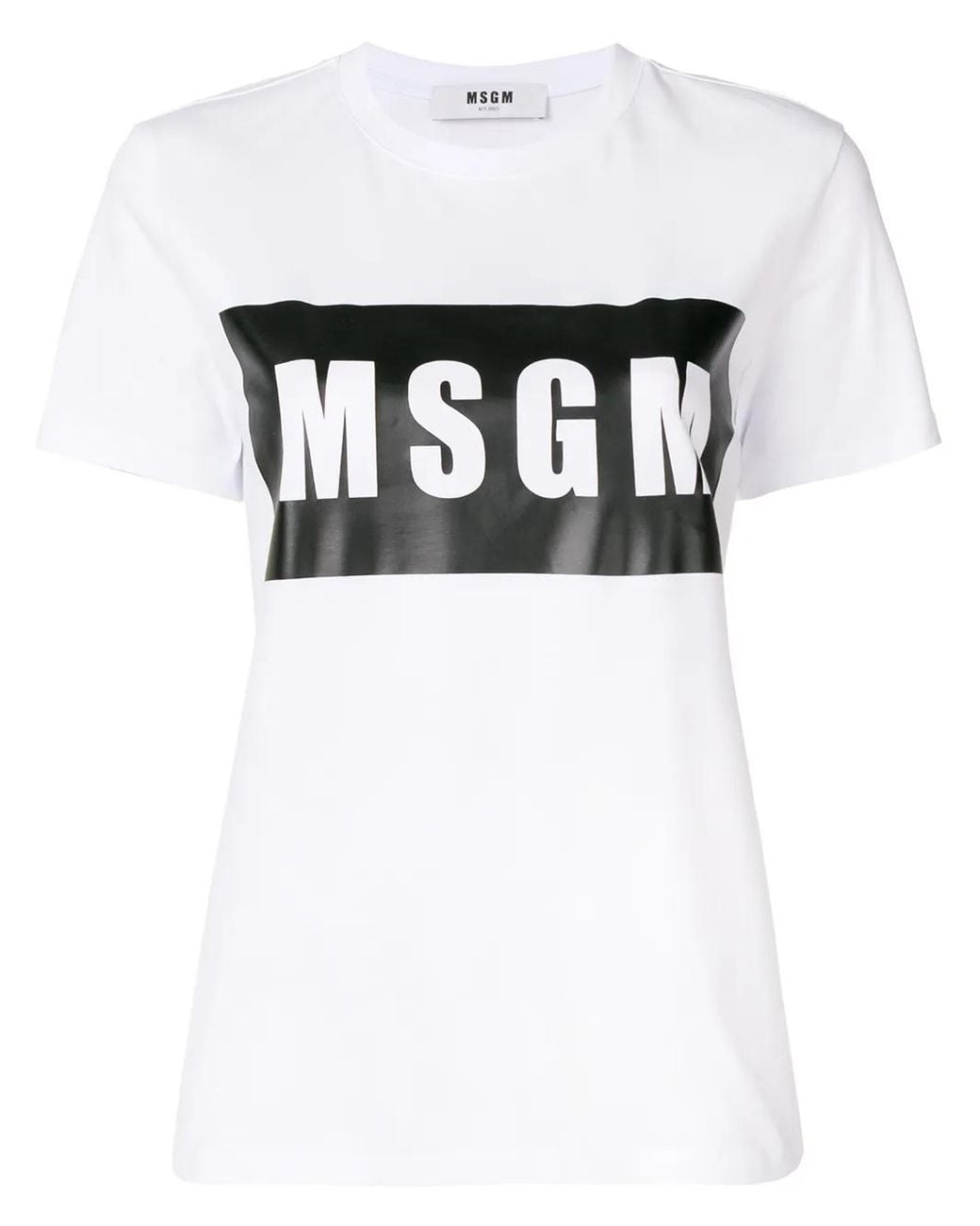 MSGM White Logo T-Shirt