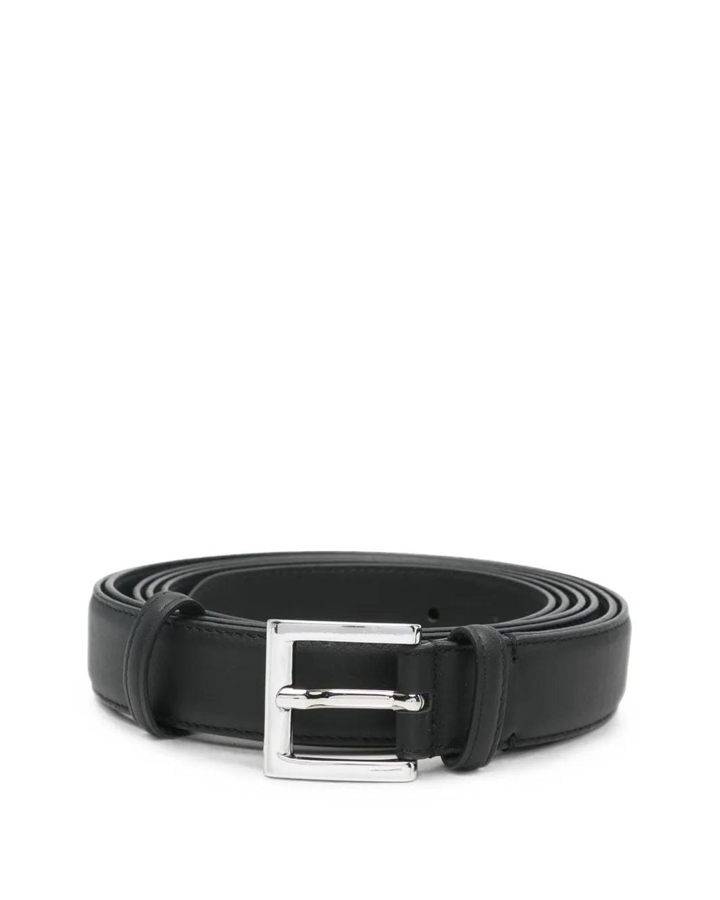 JULIE KEGELS Black Aura Leather Belt