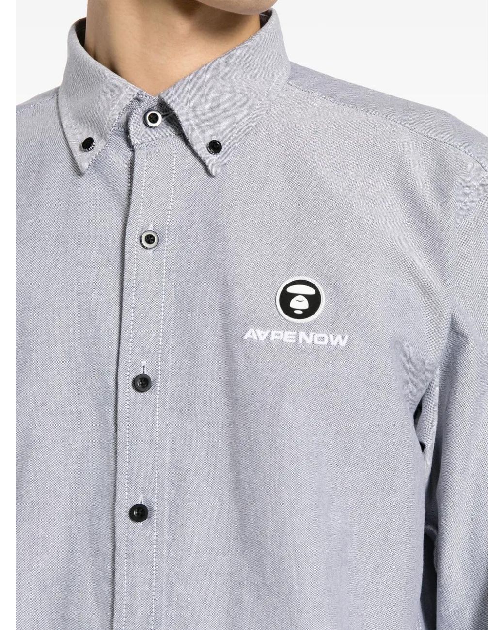 Aape By A Bathing Ape Hemd Mit Logo-Patch in Blue für Herren