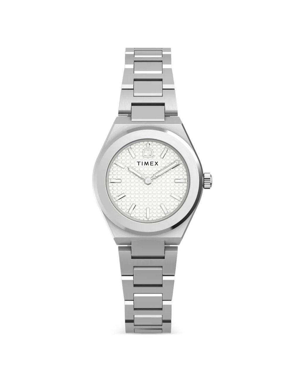 Timex White Q Continental 25Mm Watch