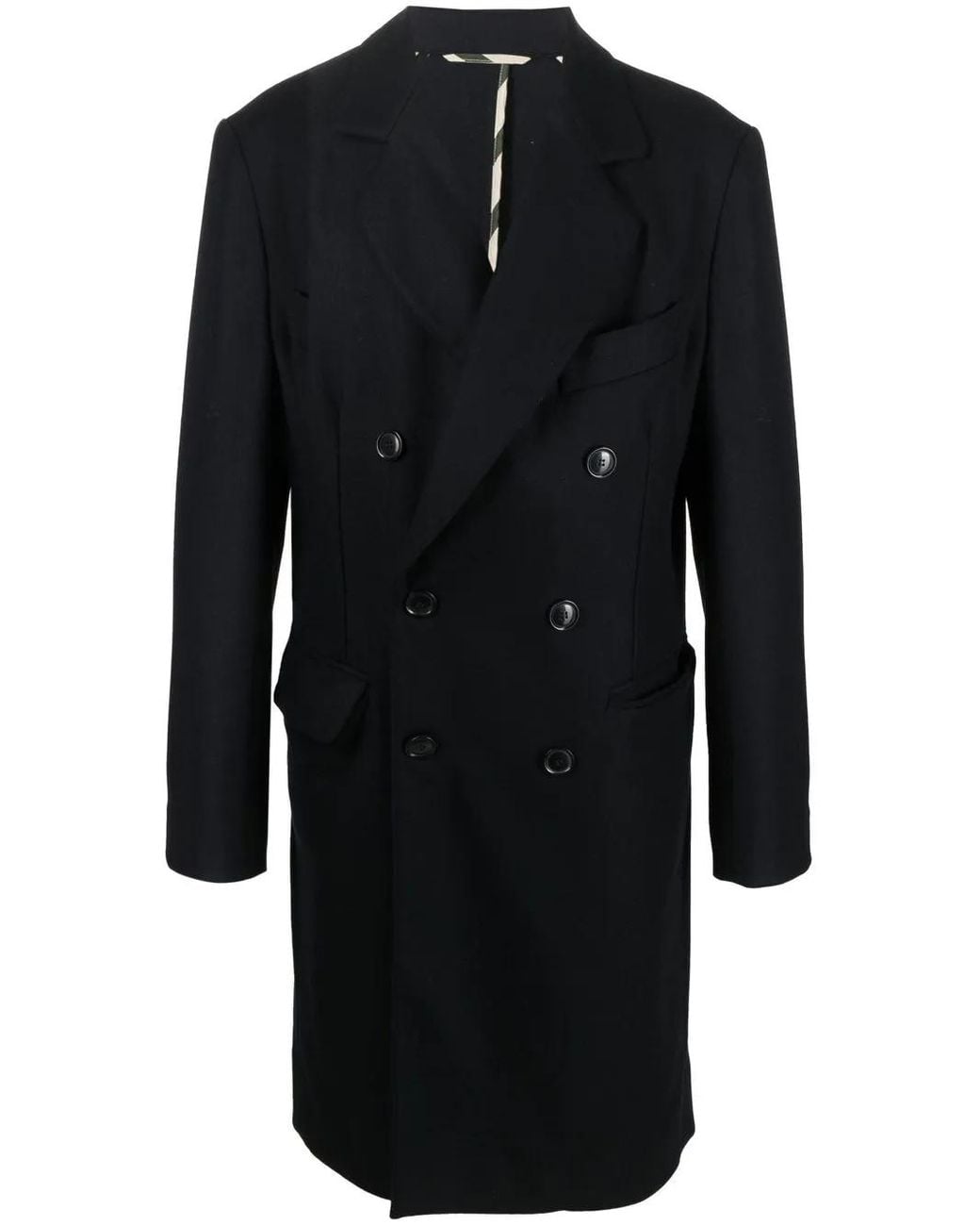 Vivienne Westwood Black Double-Breasted Wool Coat for men
