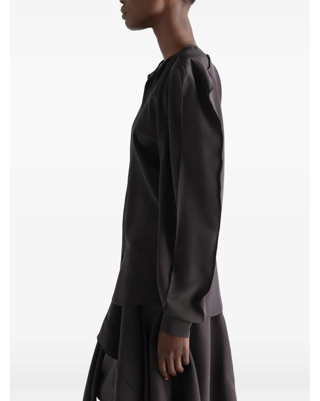 Lemaire Black Layered Blouse