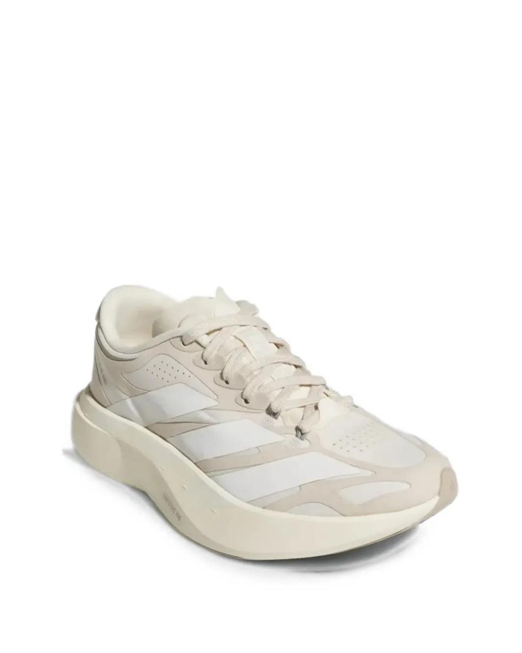 Adidas White Adizero Evo Sl Exo Lightstrike Pro Suede Running Shoes